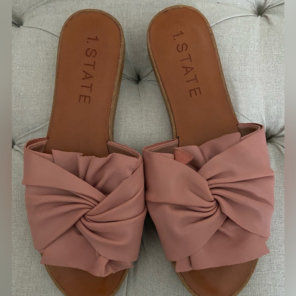 1 State sandals-rose leather. New with tags, size 37/7